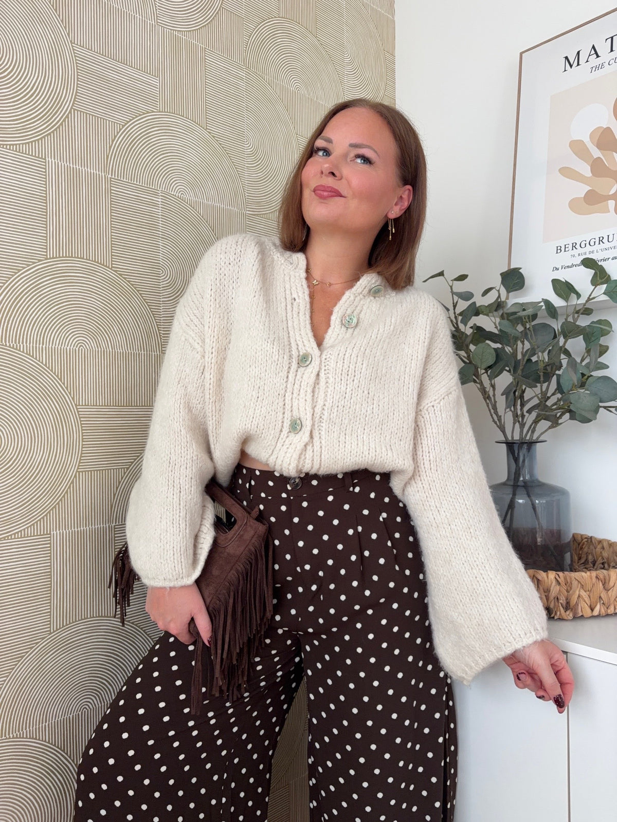 Cardigan maille écru - CLAUDIA