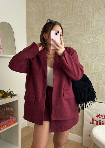 Blazer bordeaux - NAÏSSA