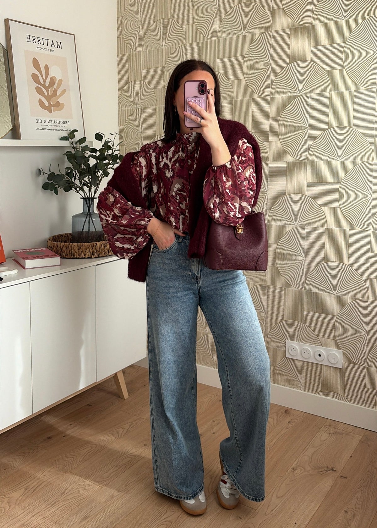 Blouse bordeaux - ELIZA