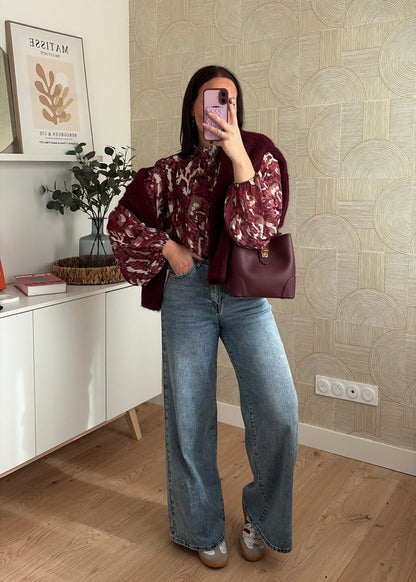 Blouse bordeaux - ELIZA