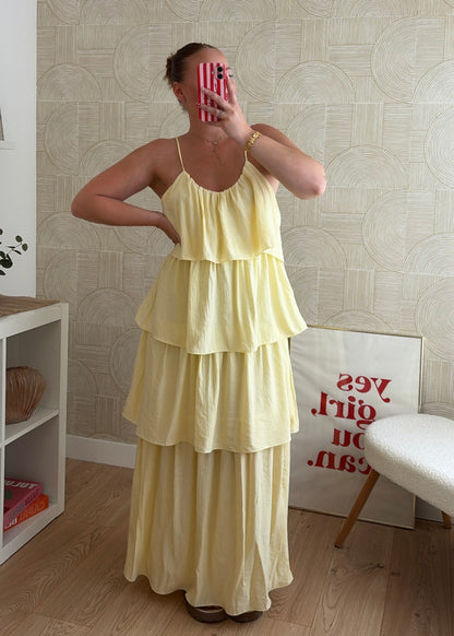 Robe longue jaune - ZOÉ