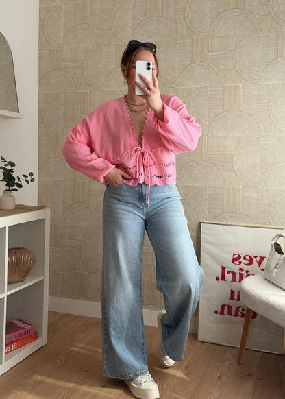 Blouse rose - ESMERALDA