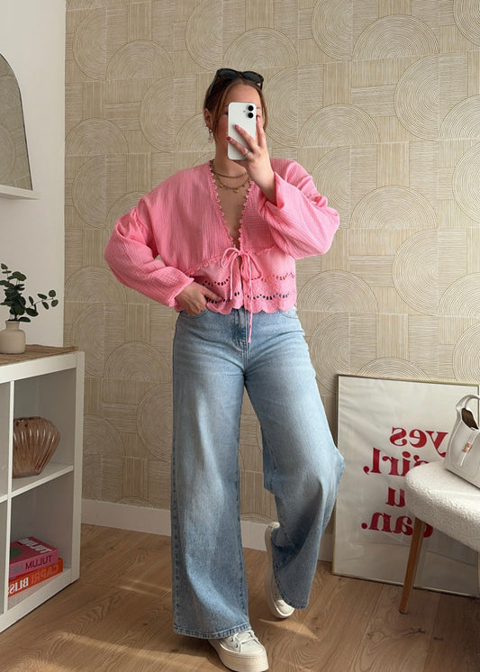 Blouse rose - ESMERALDA