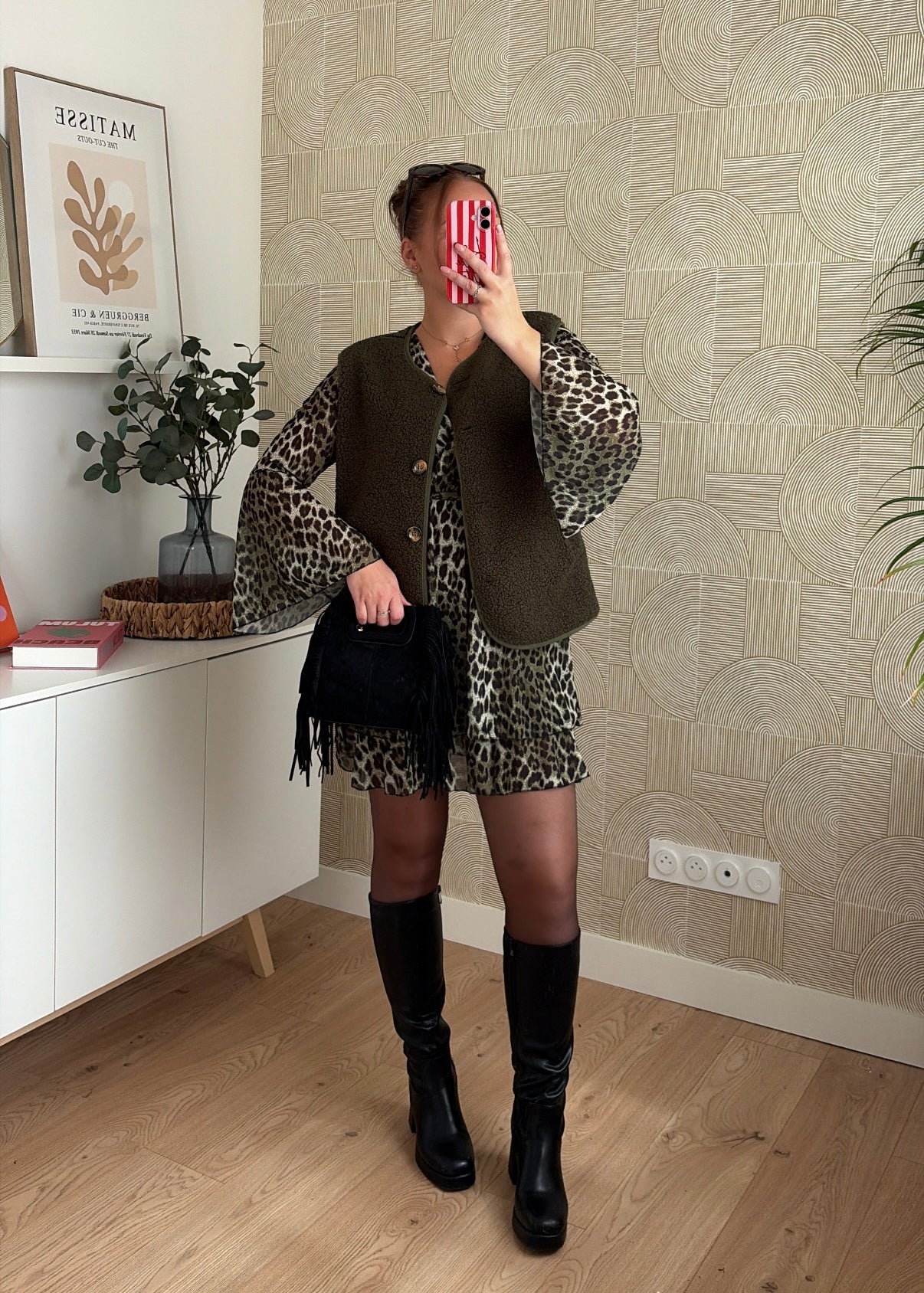 Gilet bouclette kaki - SHAUN