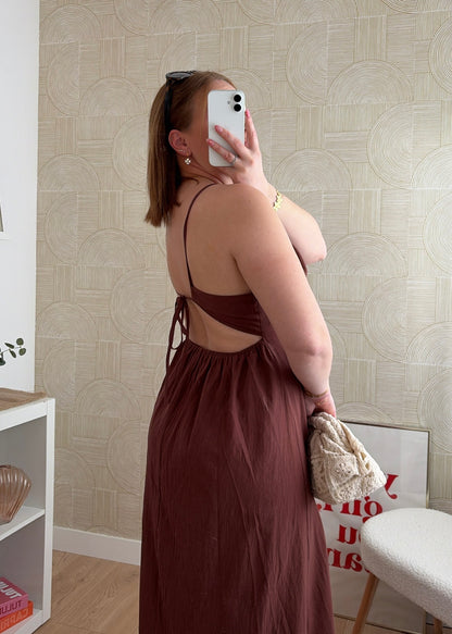 Robe longue choco - JEWELL
