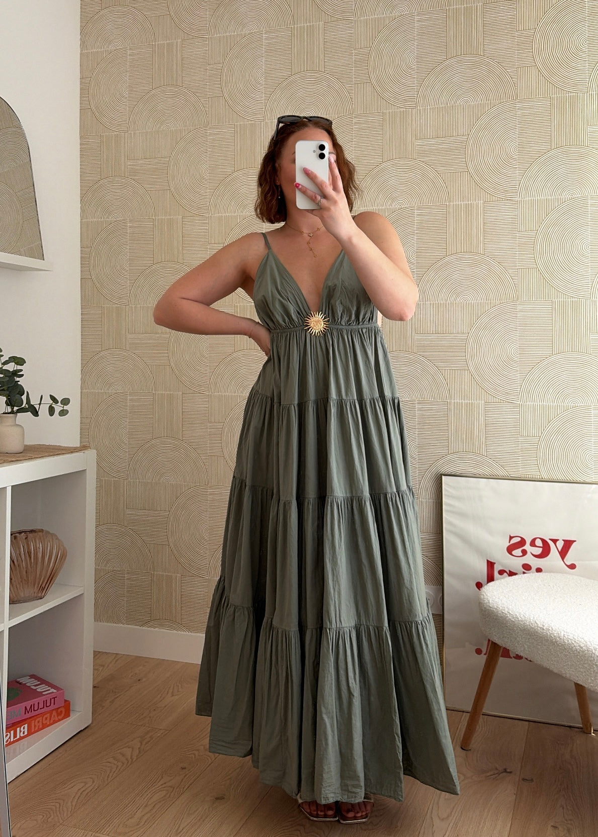 Robe longue kaki - SUNNY