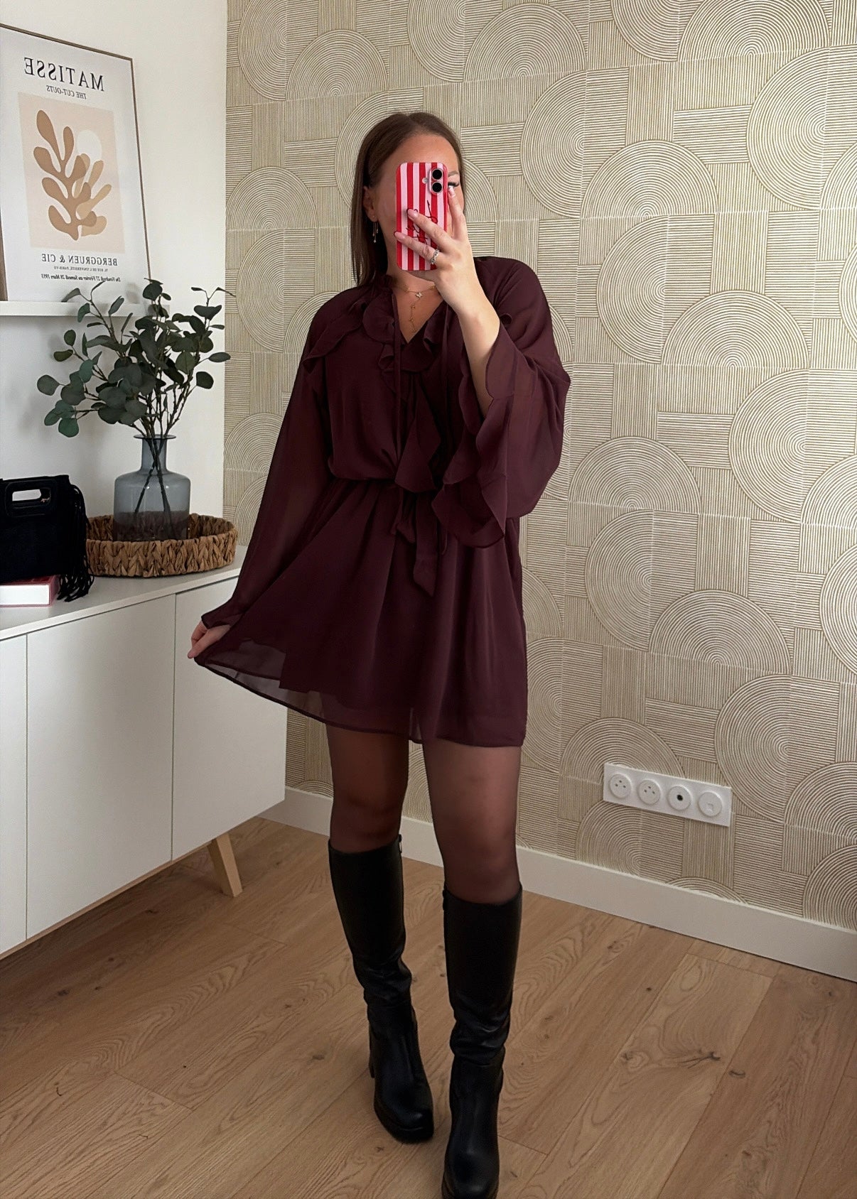 PRÉCOMMANDE / Robe volants choco - DAISIE