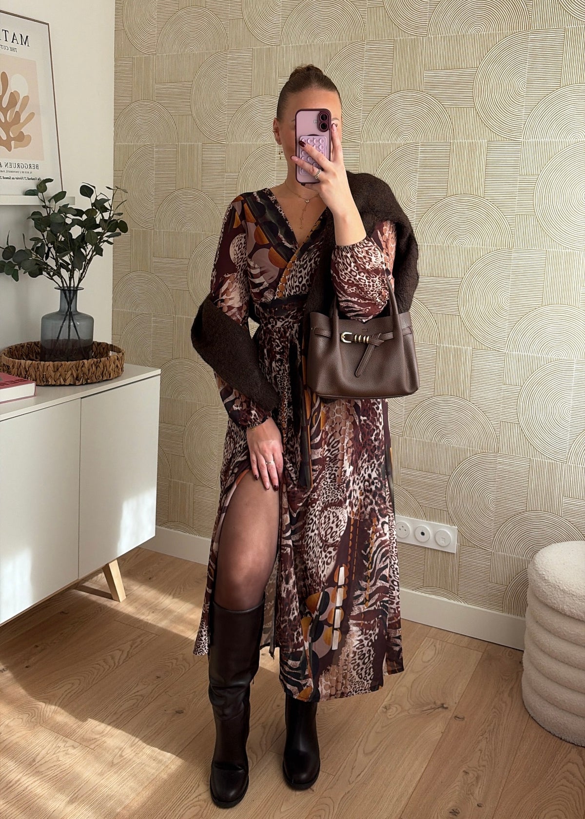 Robe longue choco - SAVAGE