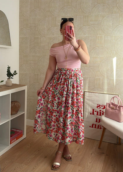 Jupe longue à fleurs - ISA