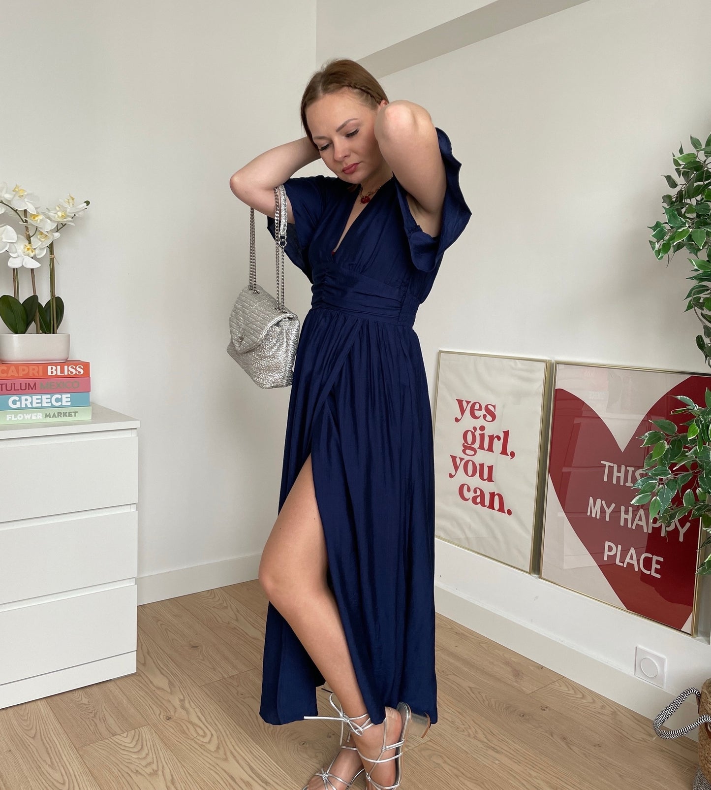 Robe bleu marine AIMÉE