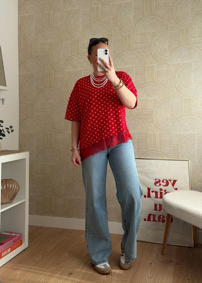 Tee-shirt asymétrique - POIS