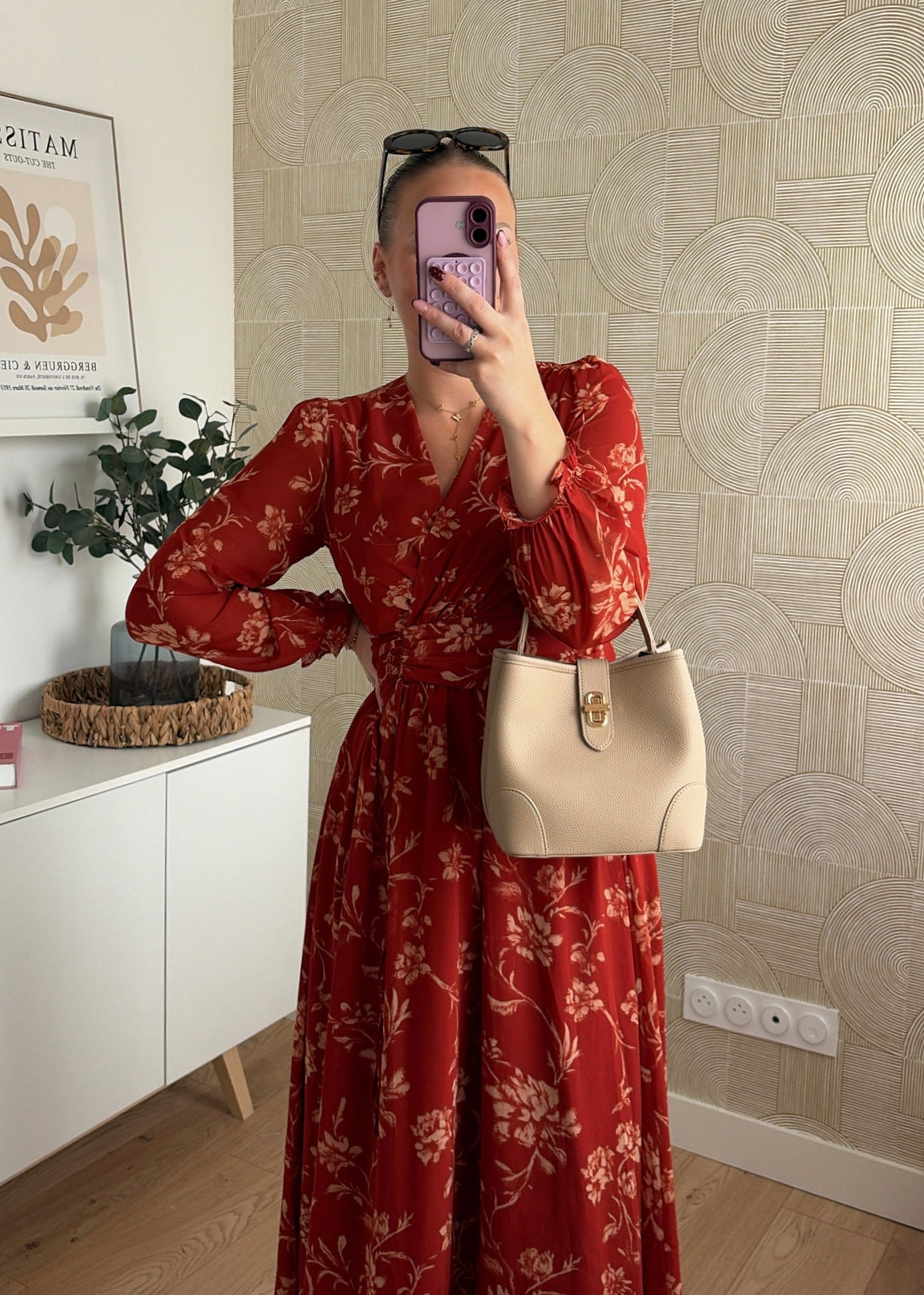 Robe longue rouille - SAFIA