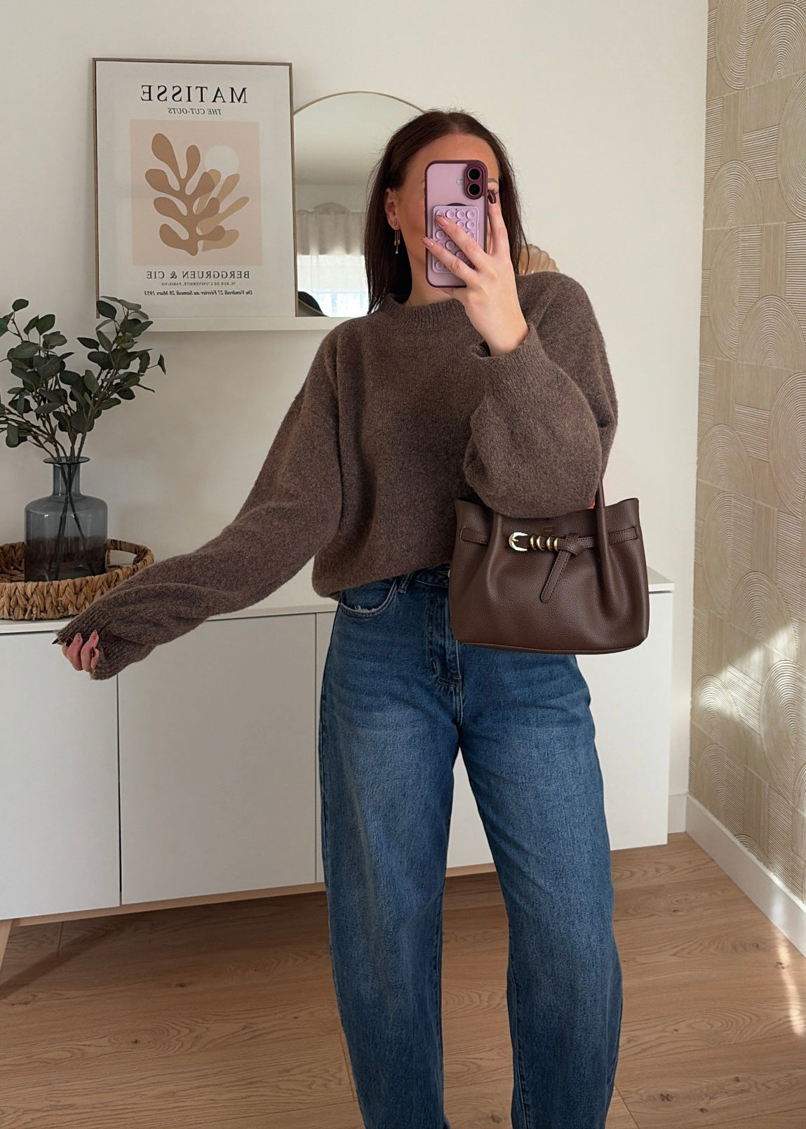 Pull marron - LÉONIE