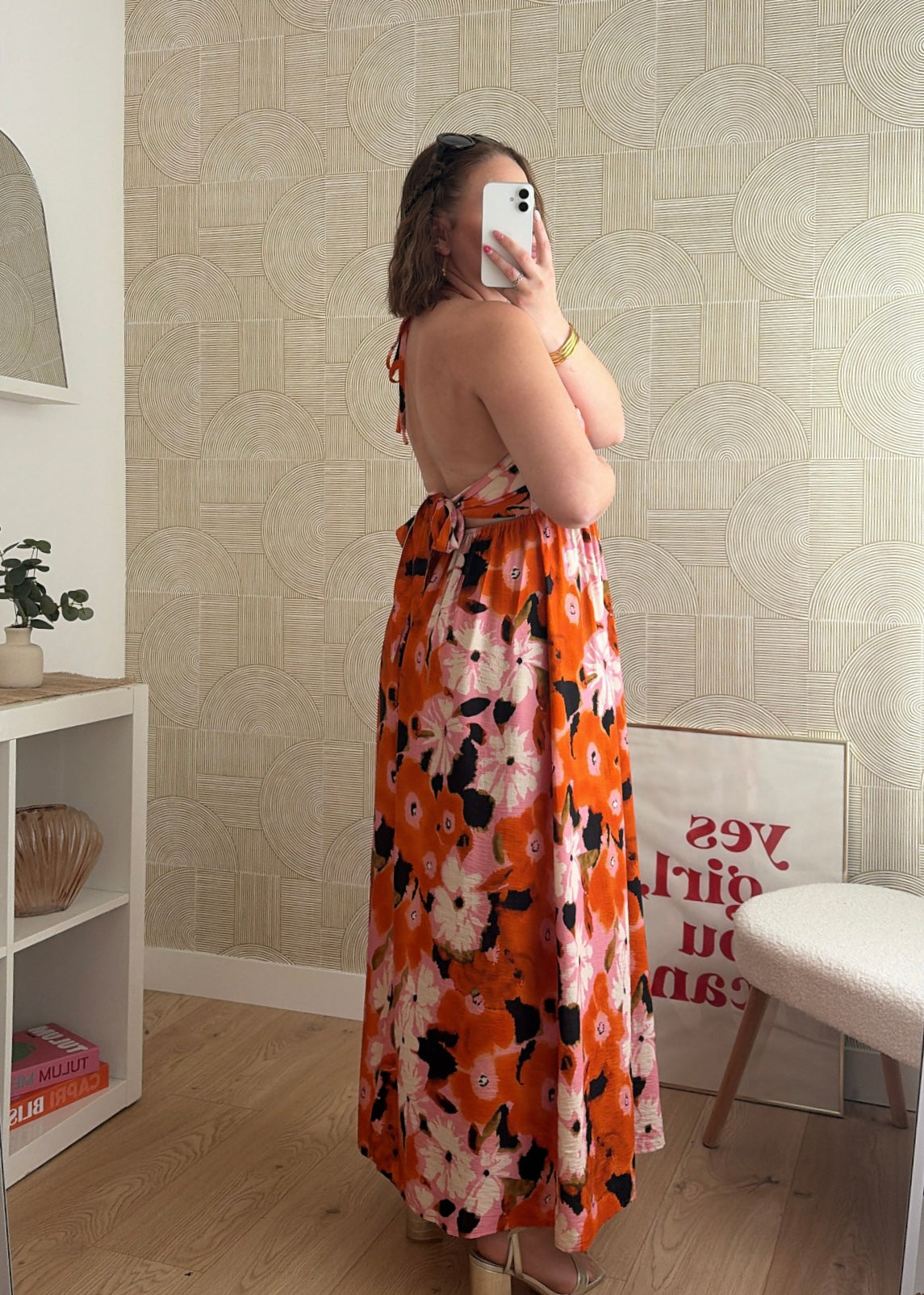 Robe bohème orange - AURÉLIE
