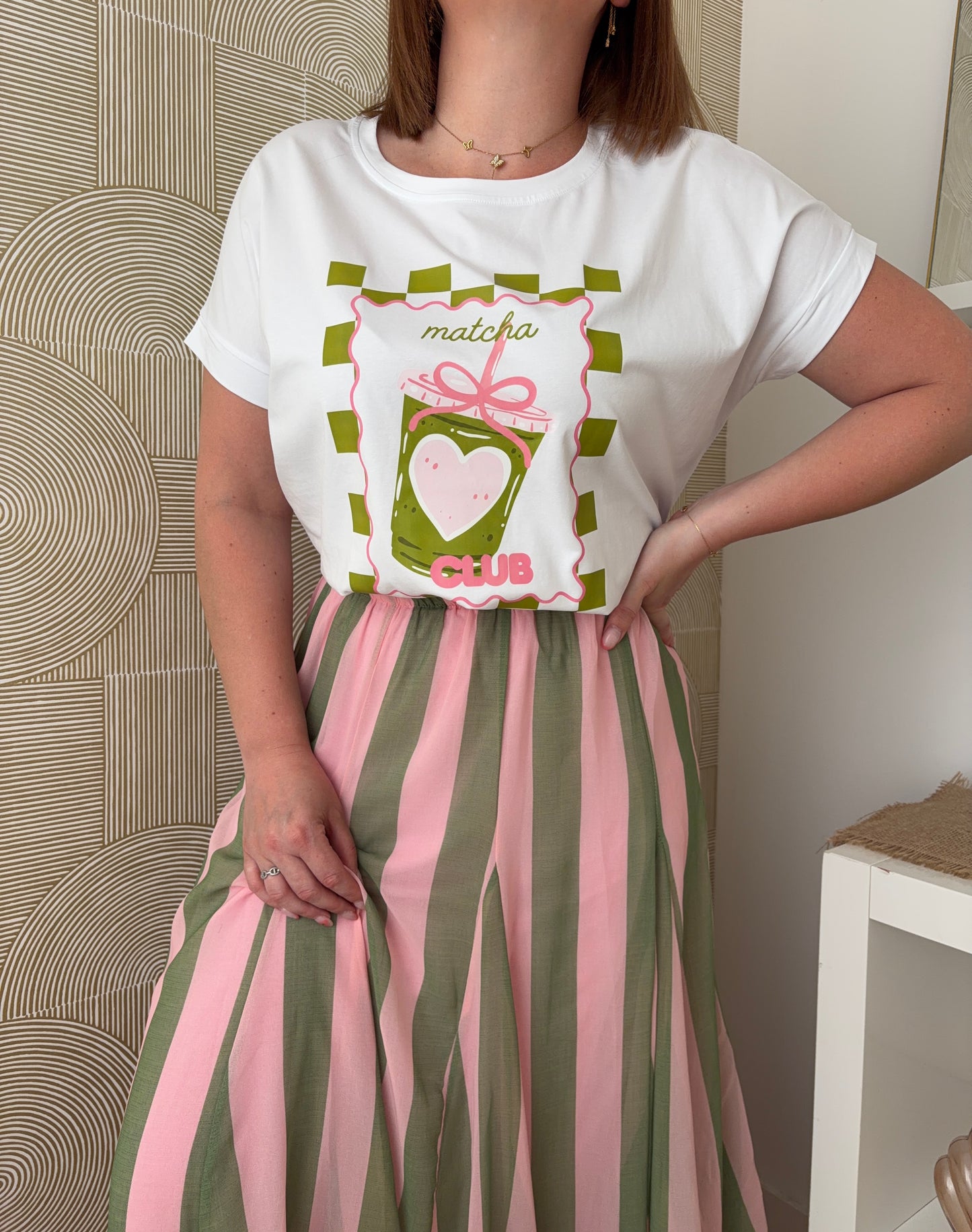 T-shirt blanc - MATCHA CLUB