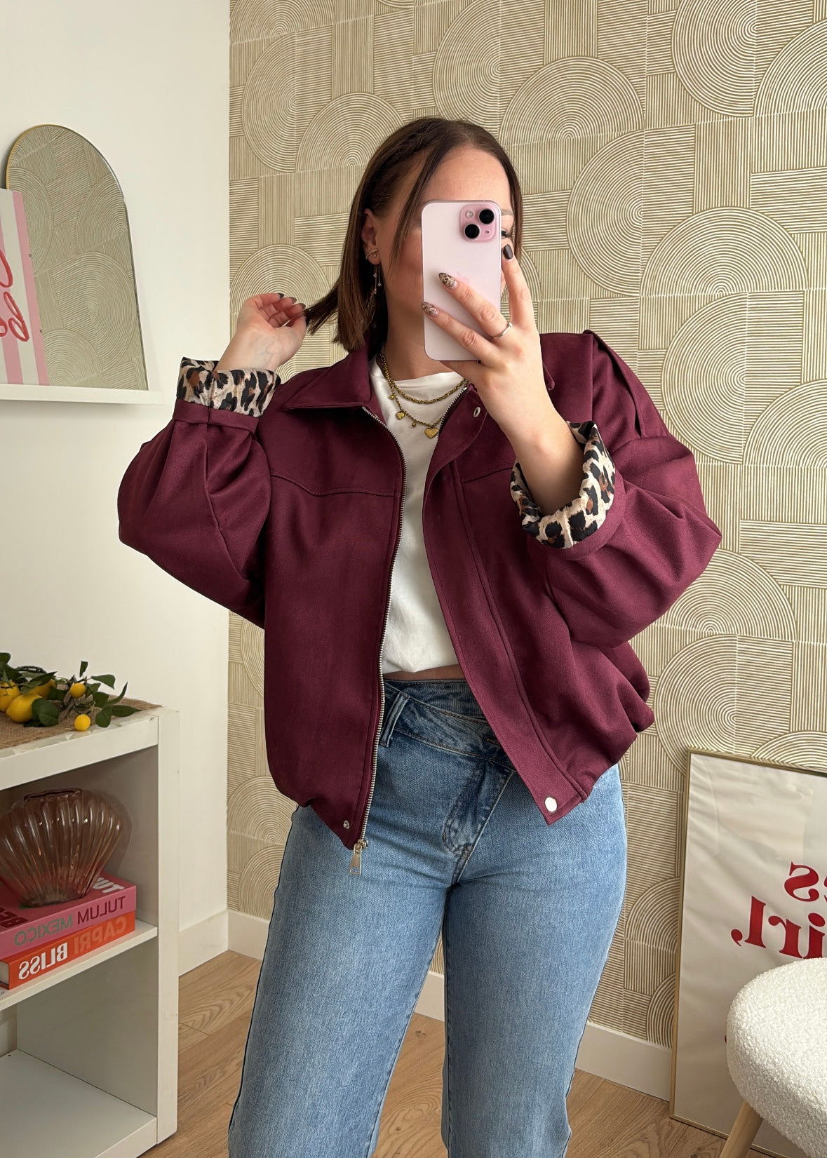 Veste burgundy - AMBER