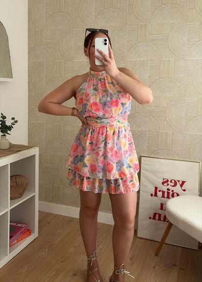 Robe courte à fleurs - MIA