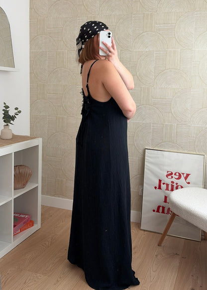 Robe longue noire - NAOMIE