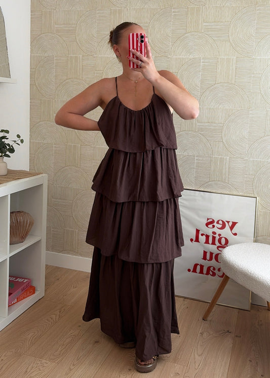 Robe longue choco - ZOÉ