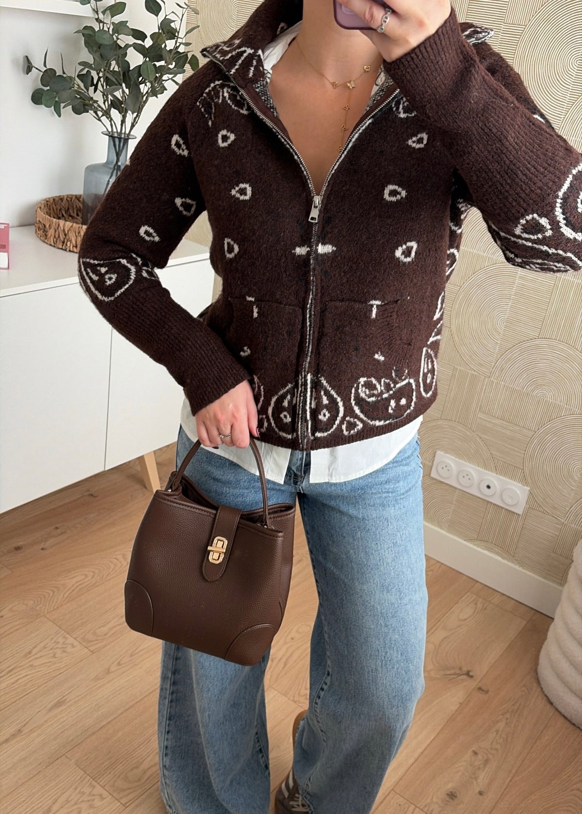 Gilet bandana choco - MAËLYS