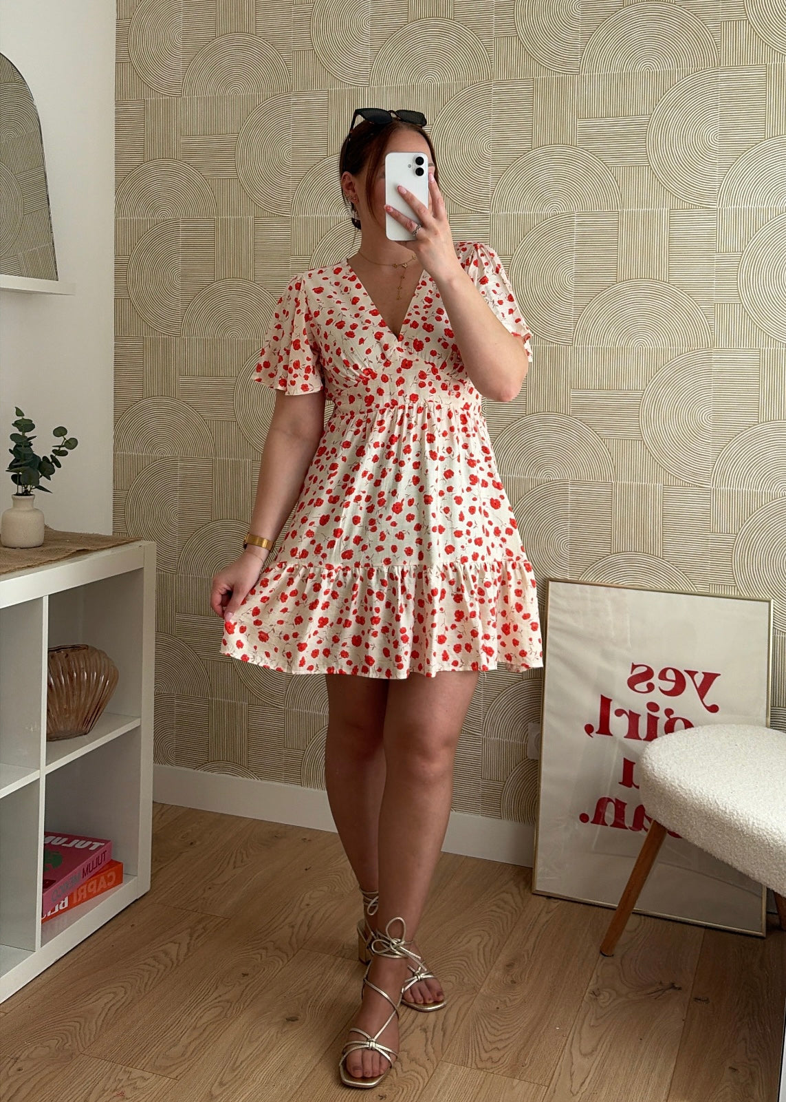 Robe courte blanche - COQUELICOT