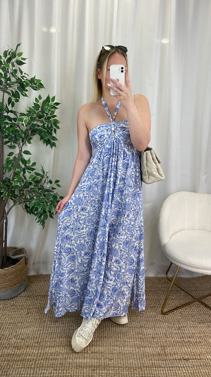 Robe longue bleue - GIUGIU