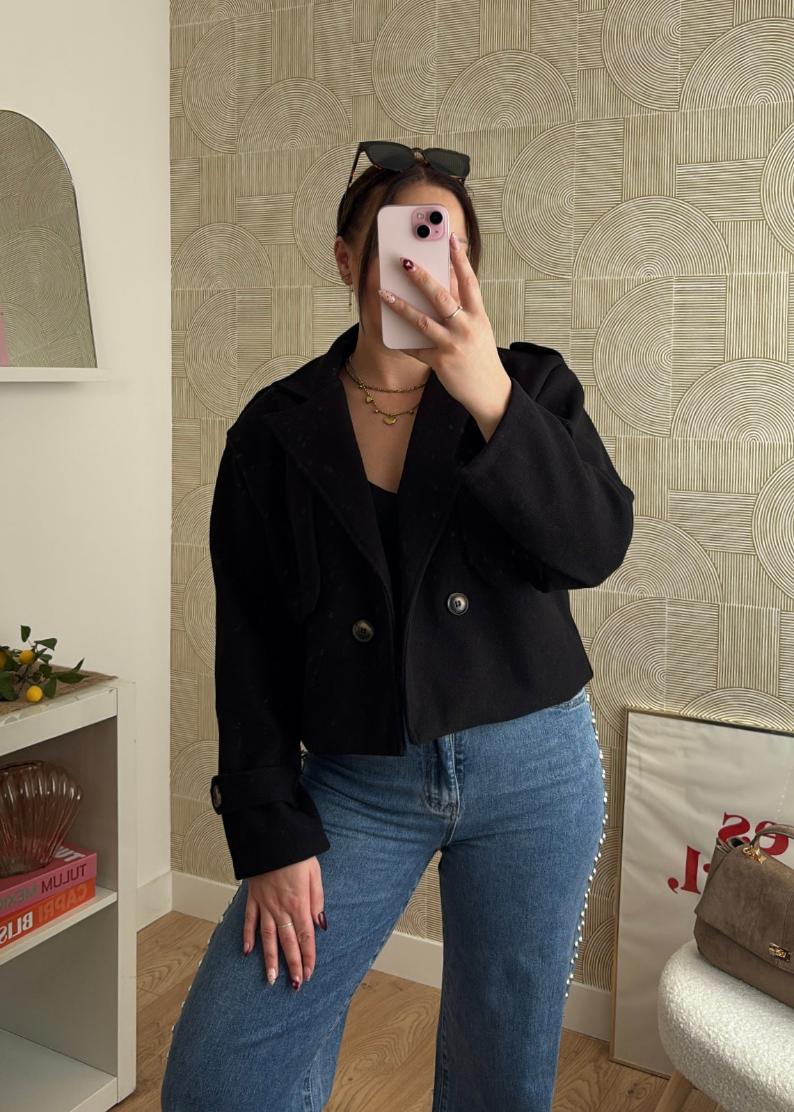 Veste courte noire - MODA