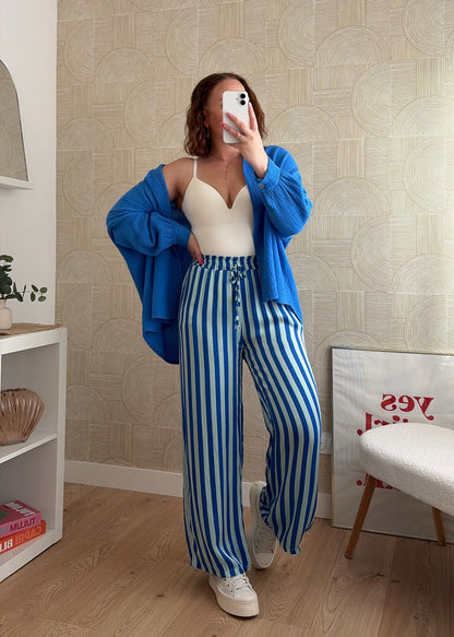 Pantalon à rayures royal - HOLLY