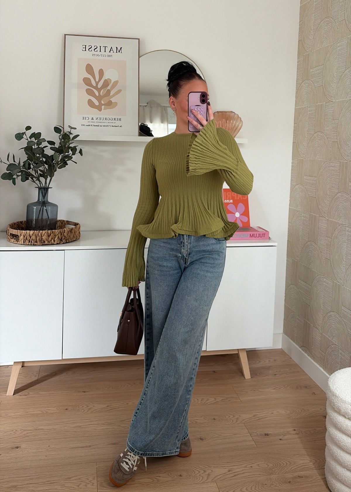 Pull fin olive - YLONA