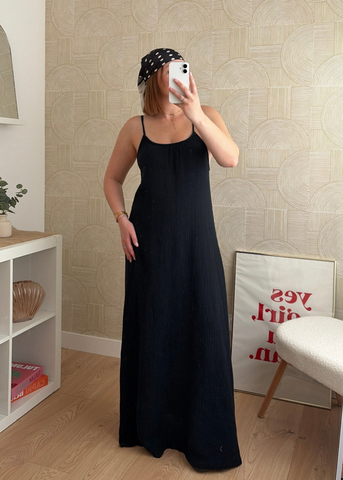 Robe longue noire - NAOMIE