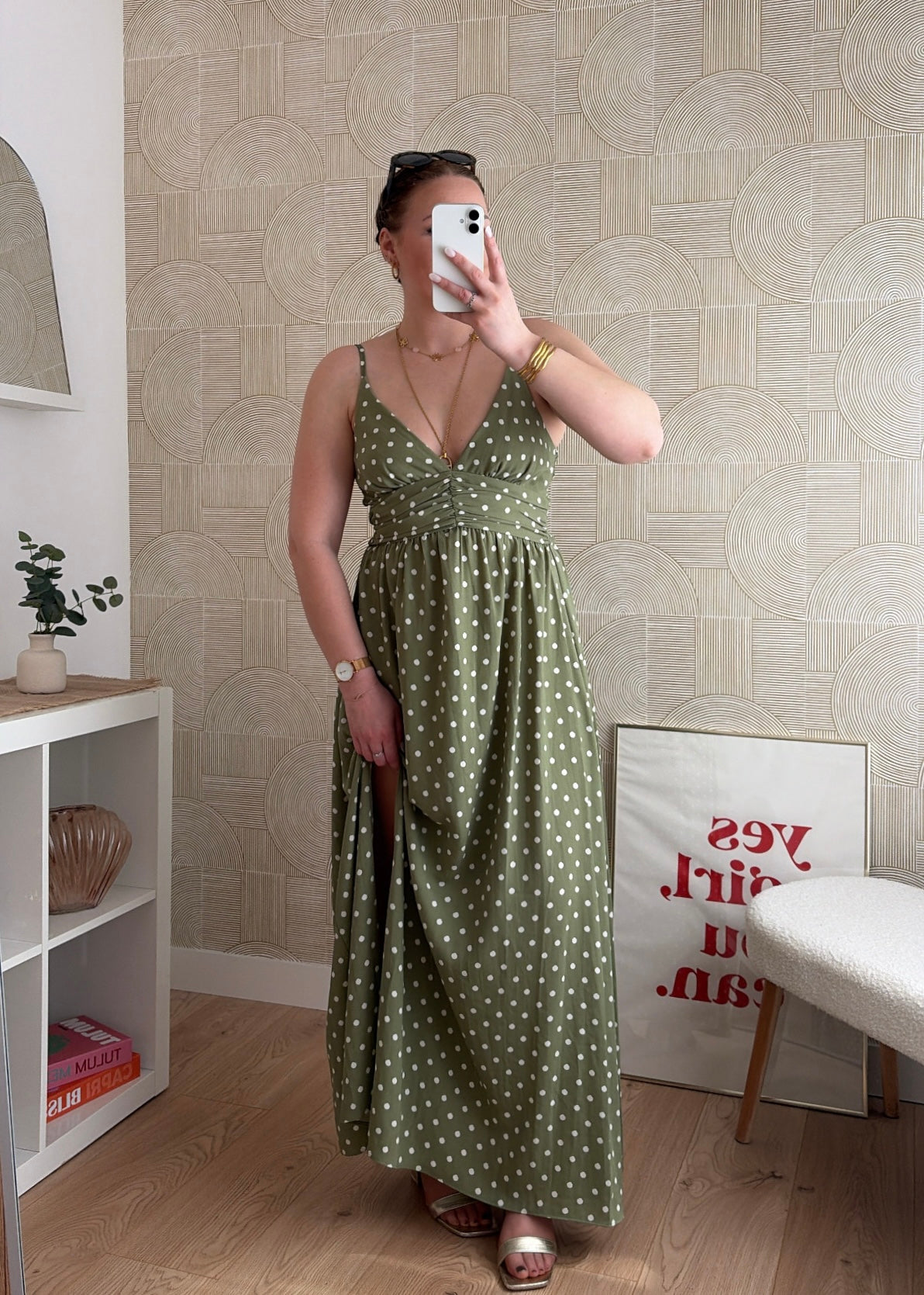 Robe longue olive - POIS