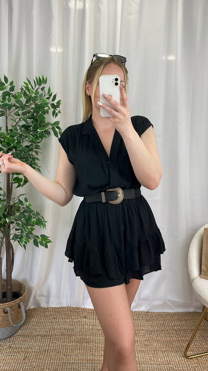 Combinaison short noire - DAJORA