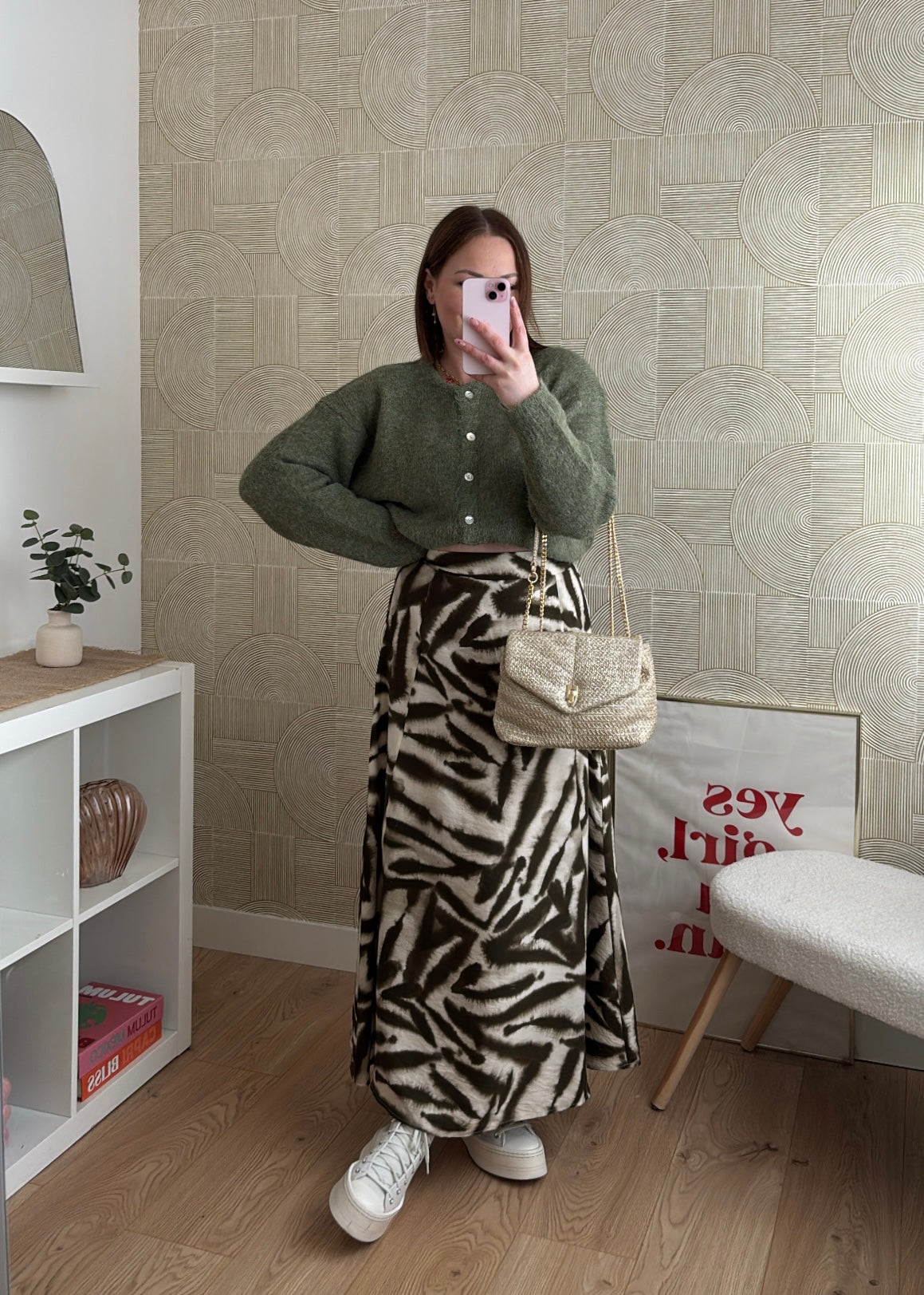 Jupe longue kaki - IRIS