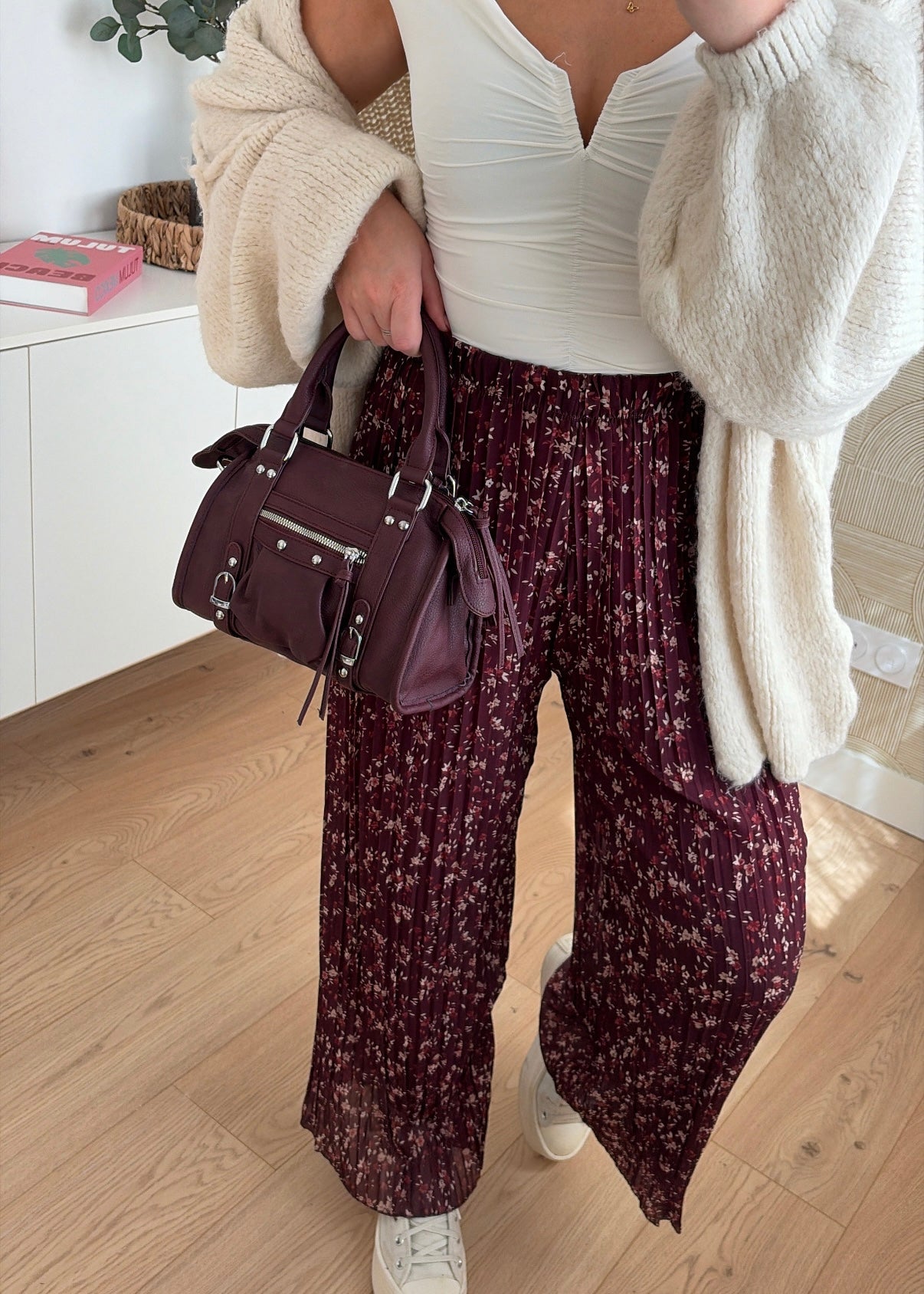 Pantalon plissé - MOKA