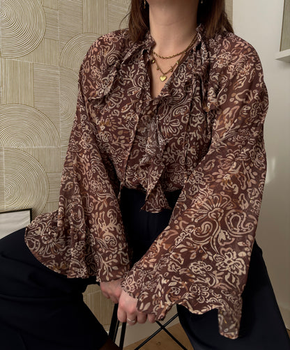 Blouse - COFFEE LATTE