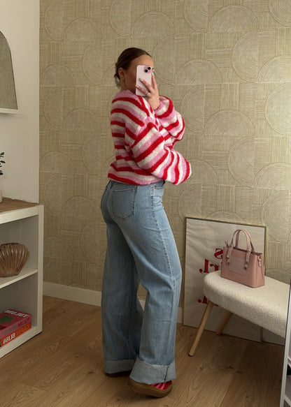 Jeans wide bleu - GIO