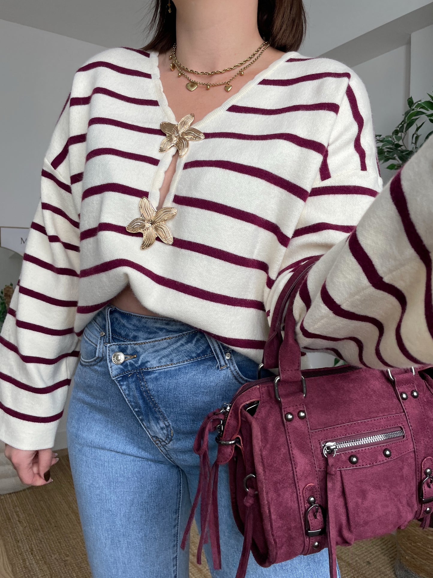 Pull bordeaux - MARIN