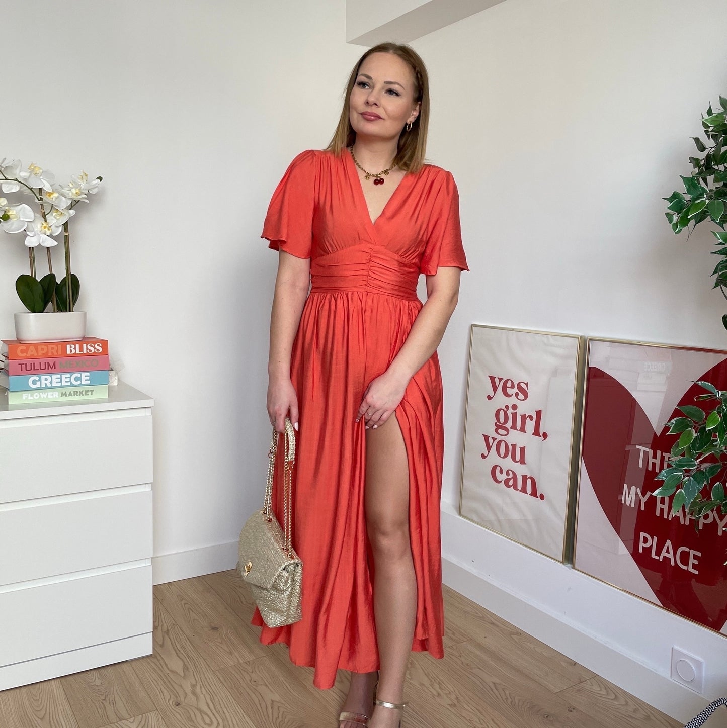 Robe corail AIMÉE