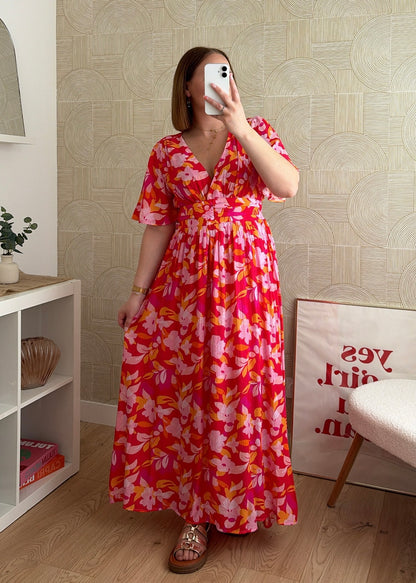 Robe longue fuchsia - BLOOM
