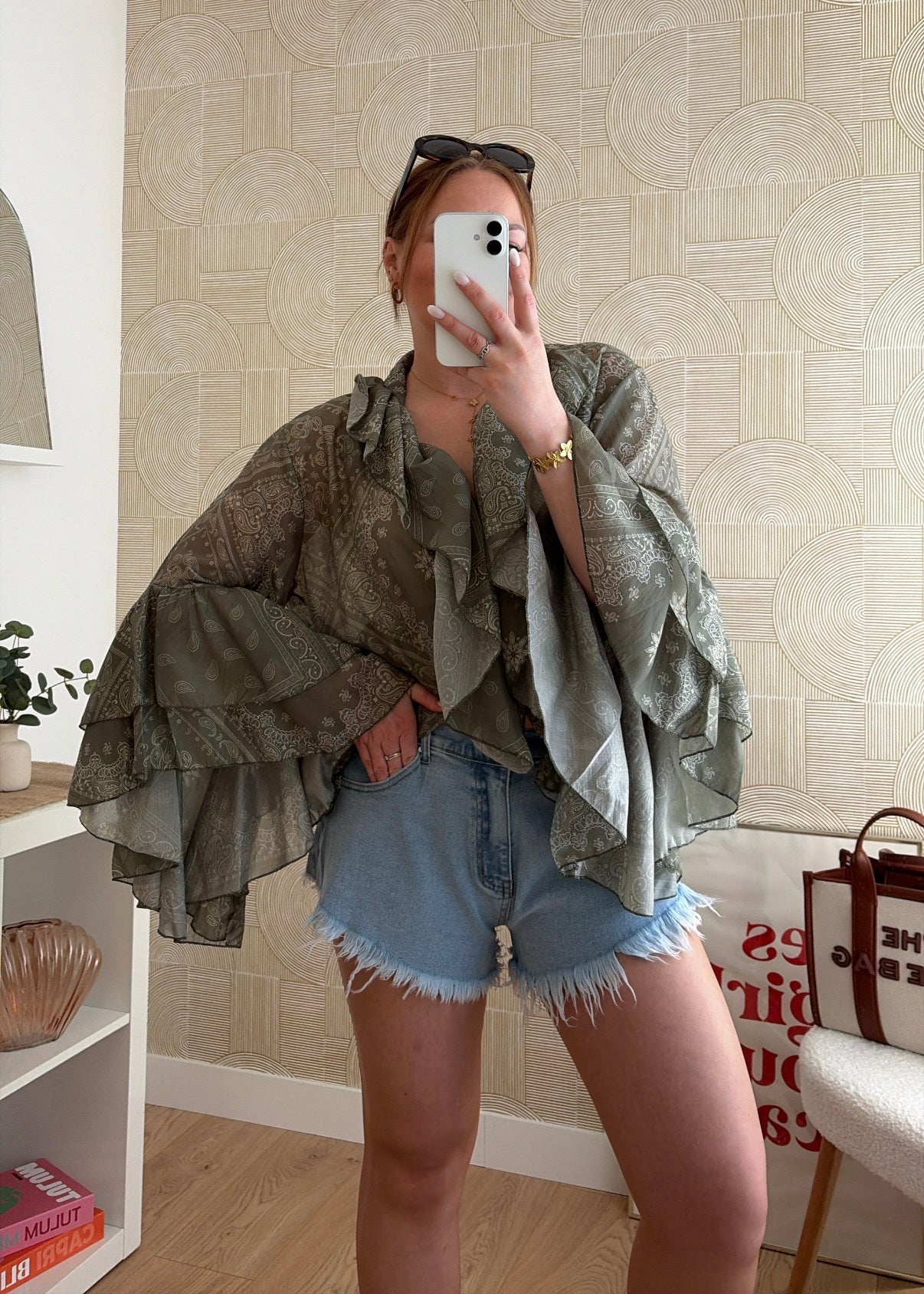 Short en jean effiloché - ORTY CLAIR
