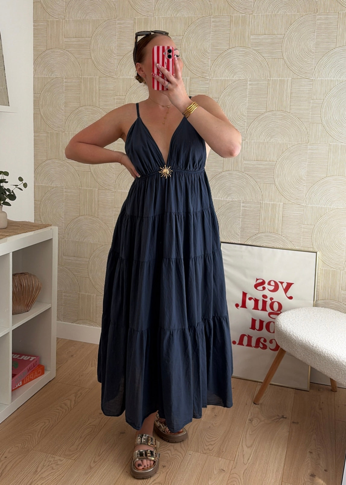 Robe longue navy - SUNNY