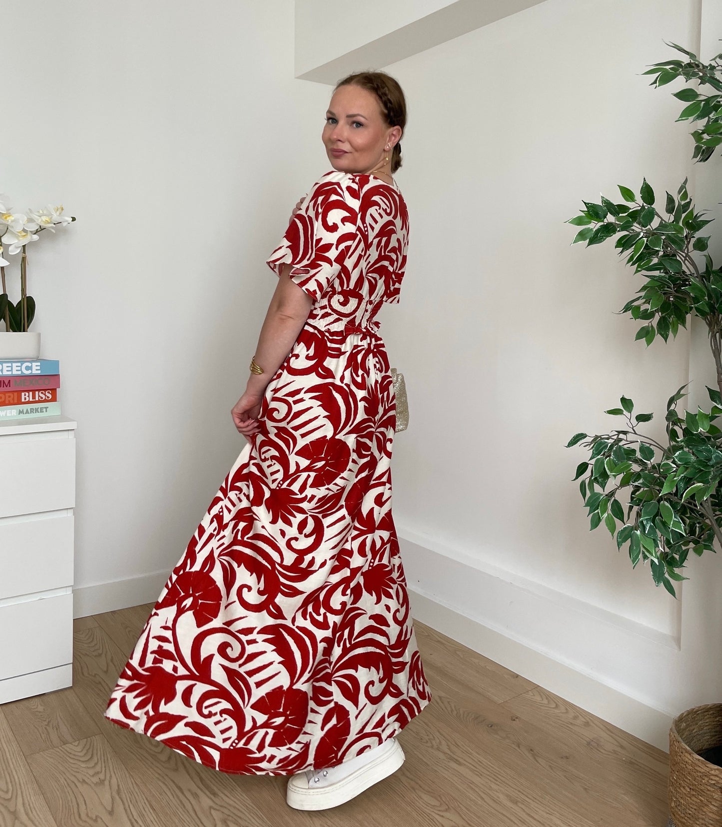 Robe longue rouille DALIROSA