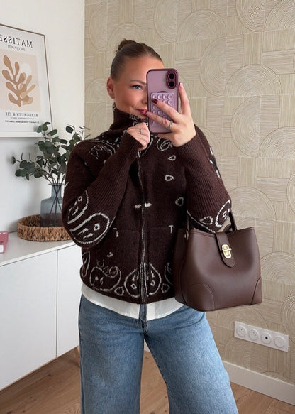 Gilet bandana choco - MAËLYS