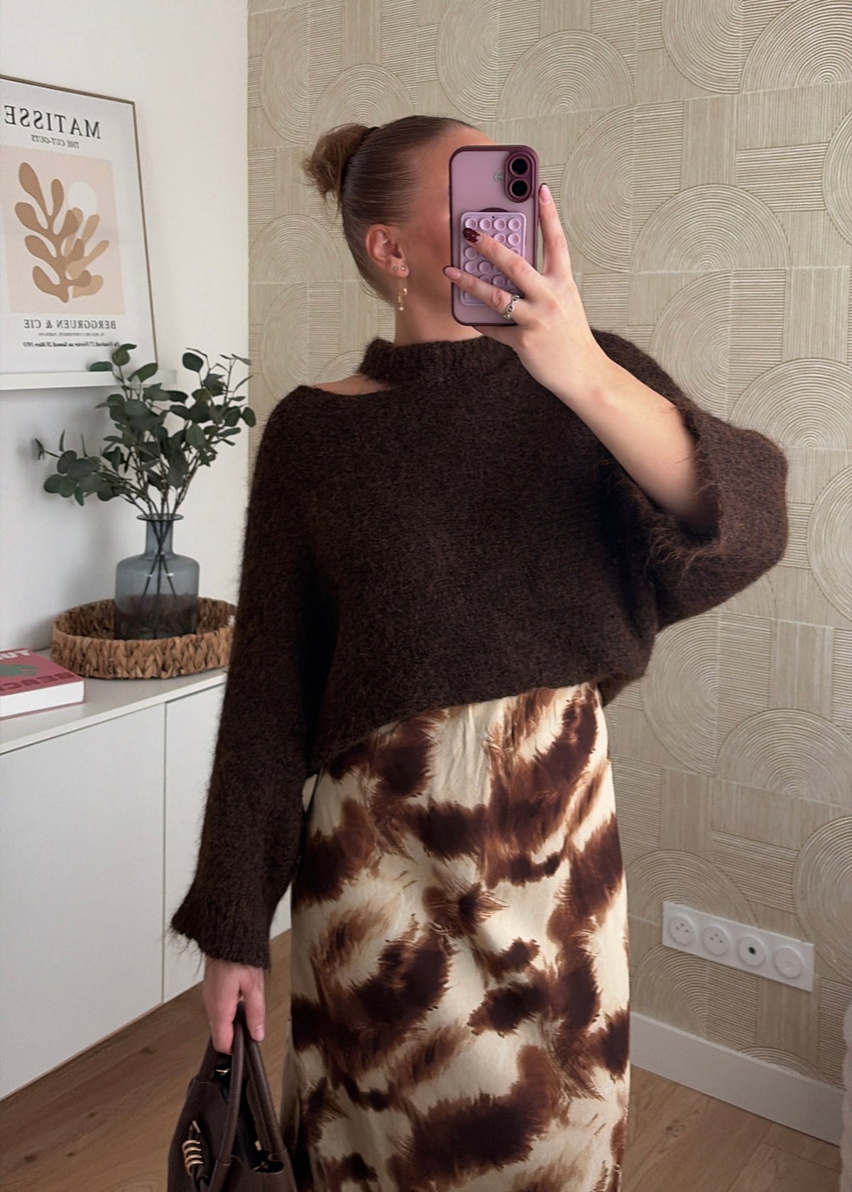 Pull asymétrique choco - ORIA