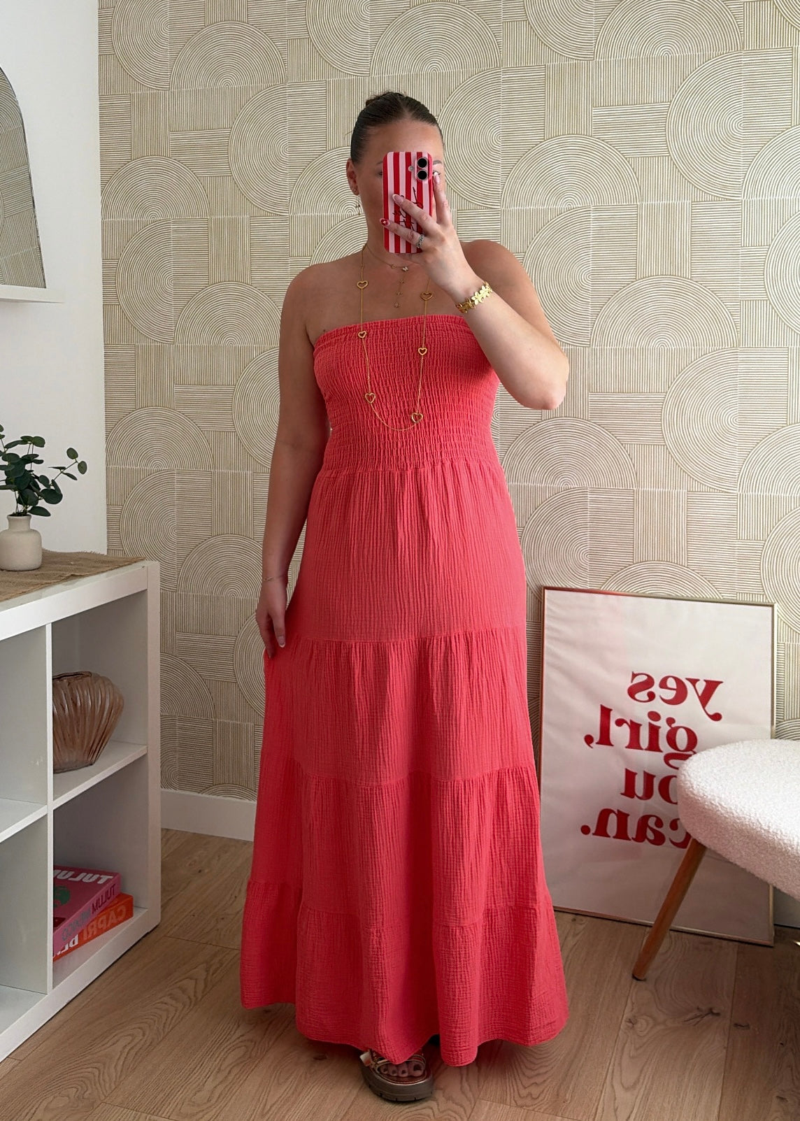 Robe bustier corail - MAËLYS