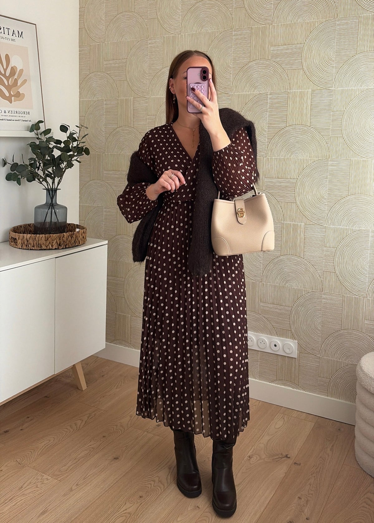 Robe longue à pois - EVA