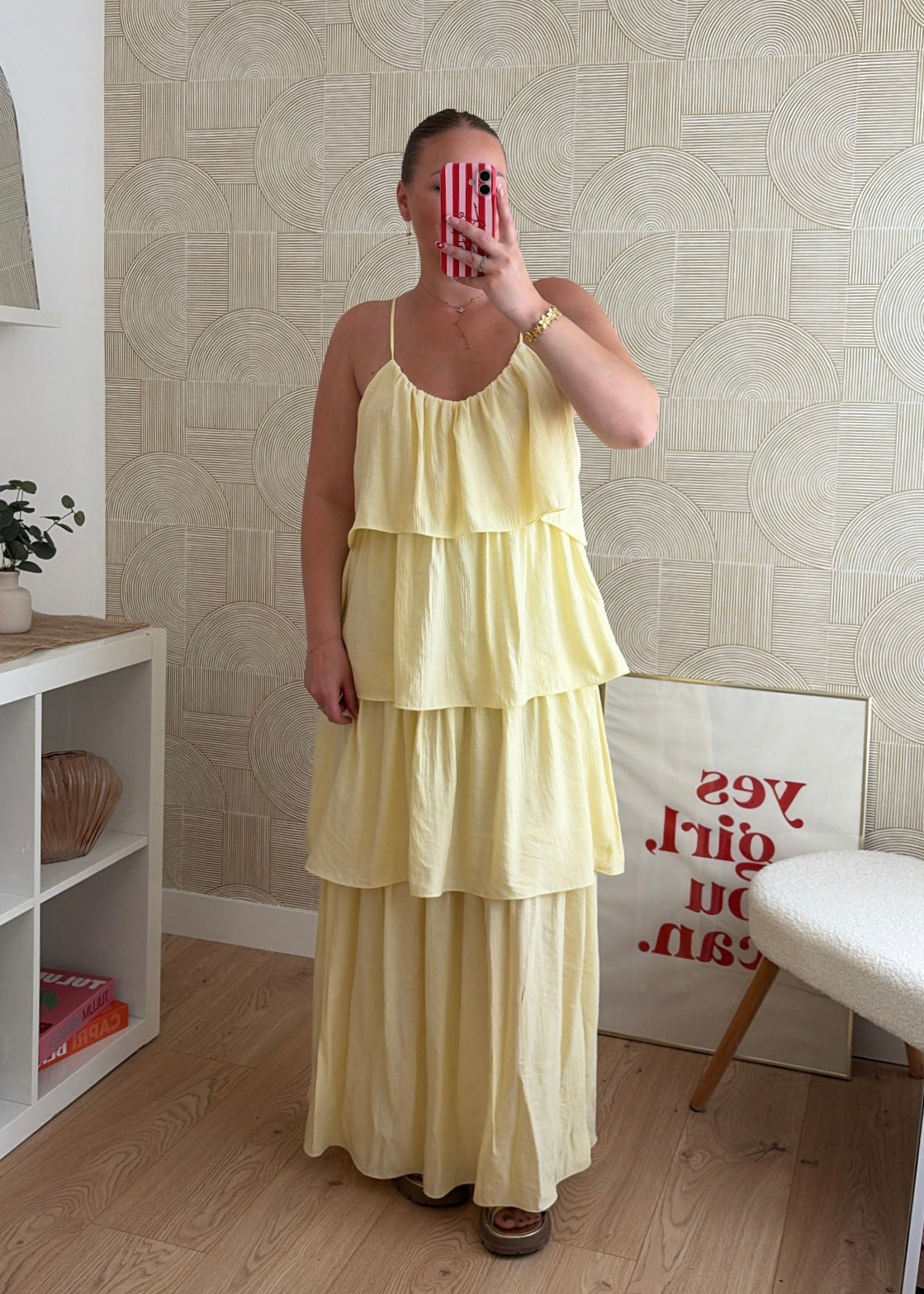 Robe longue jaune - ZOÉ