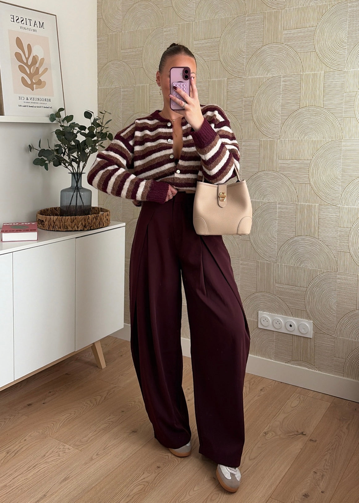 Pantalon bordeaux - ALMA
