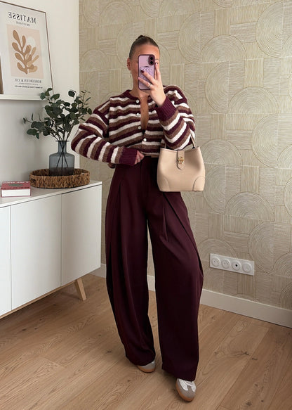 Pantalon bordeaux - ALMA