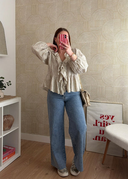 Blouse beige - ROMANCIA